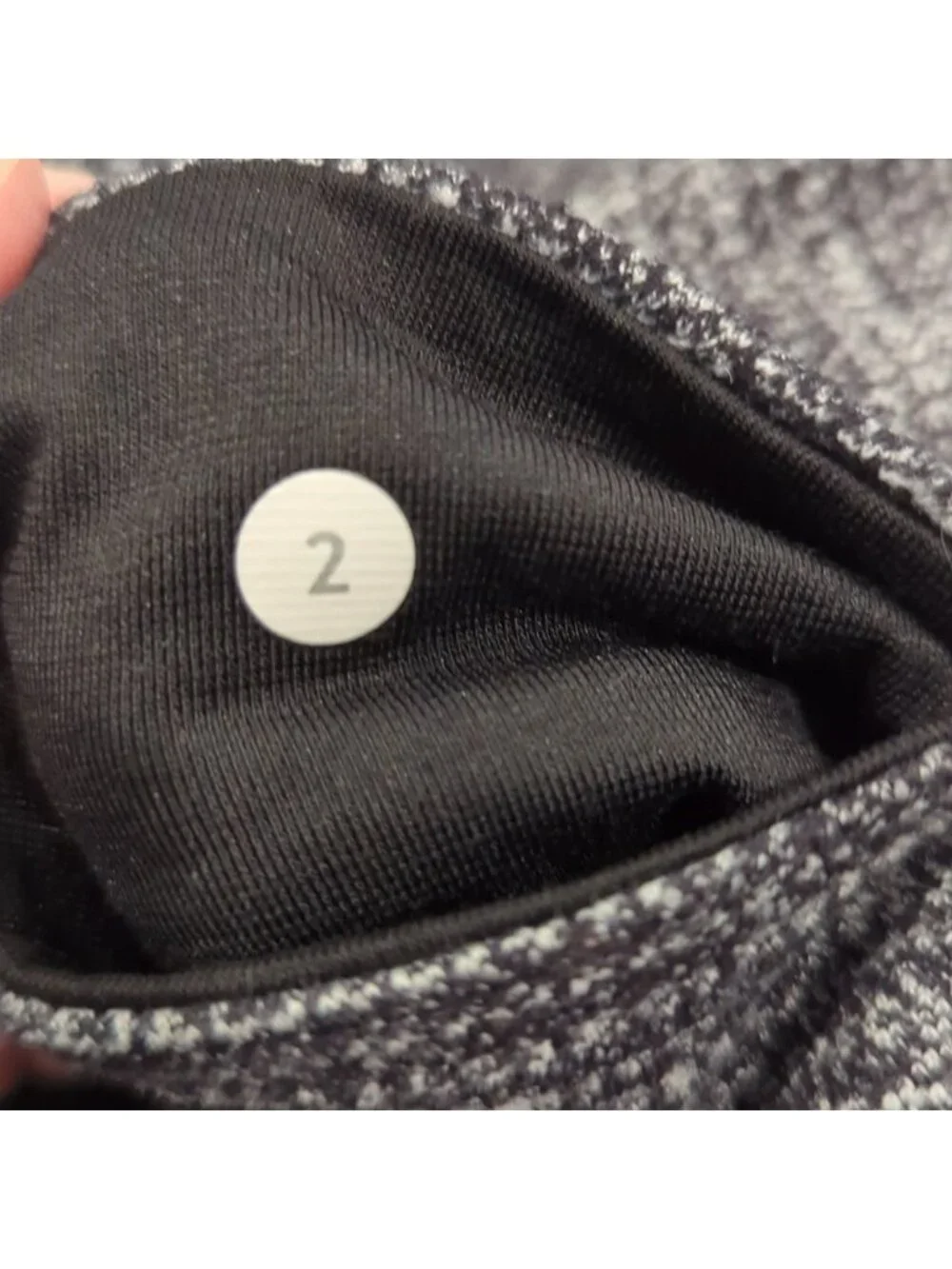 Lululemon Skinny Groove Pant Coco Pique Black / Black EUC